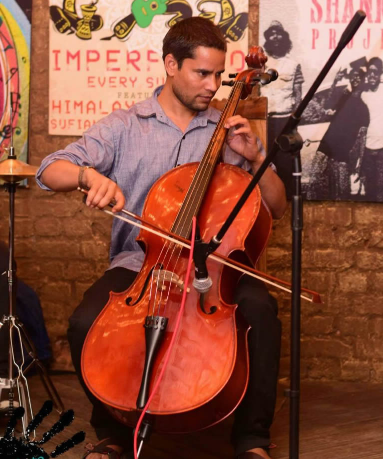 indian cello player belgaum india