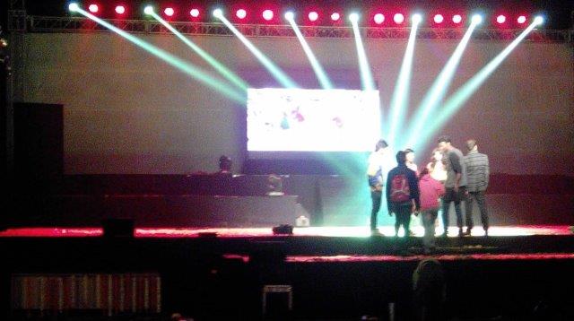 top stage and light setup belgaum