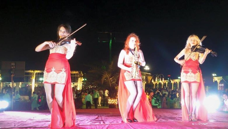 female trio musicians belgaum